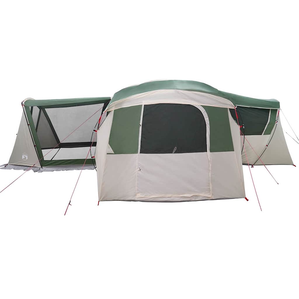 Familietelt for 20 personer Grønn og hvit 745 x 700 x 217 cm