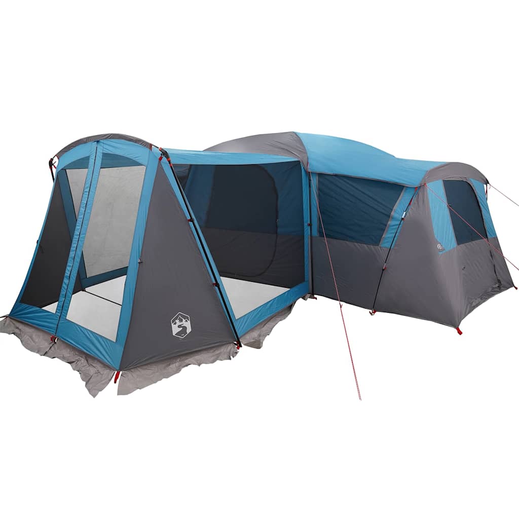 Familietelt for 20 personer Blå og grå 745 x 700 x 217 cm