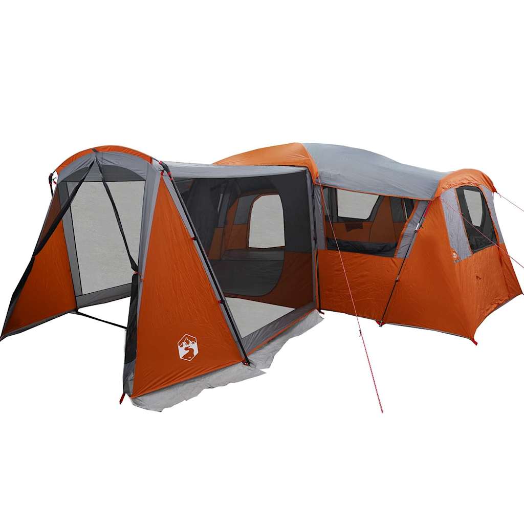 Familietelt for 20 personer Grå og Oransje 745 x 700 x 217 cm