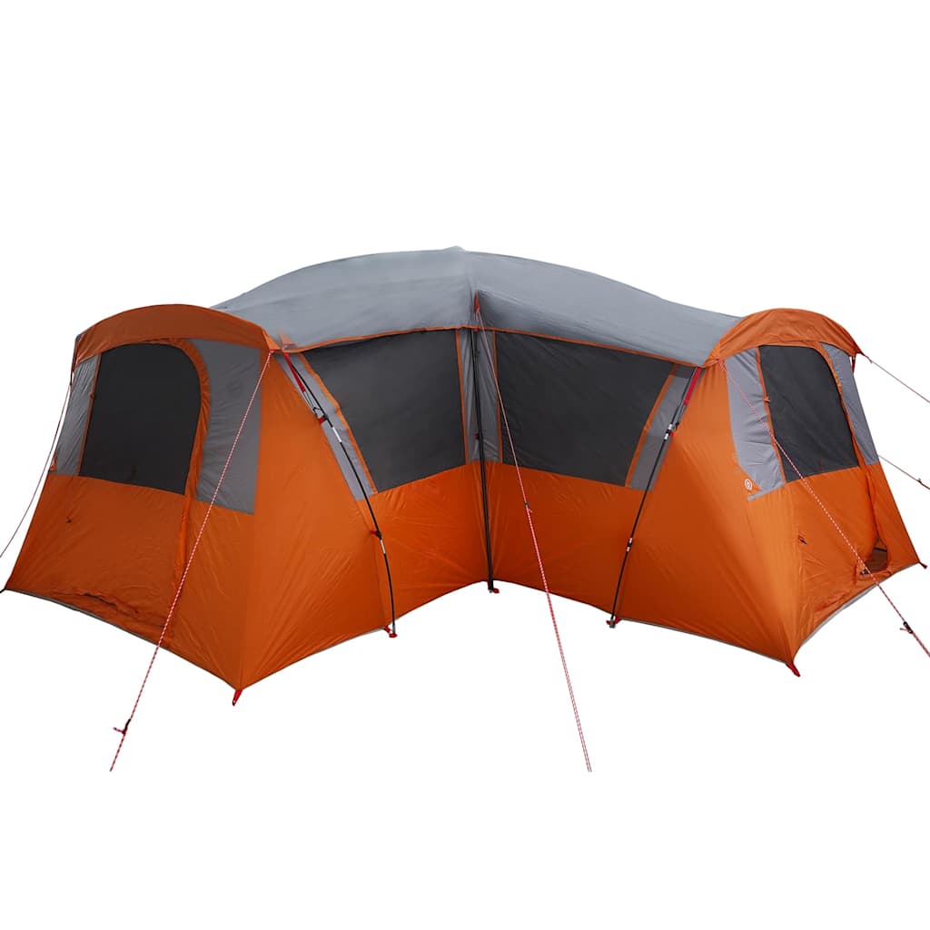Familietelt for 20 personer Grå og Oransje 745 x 700 x 217 cm