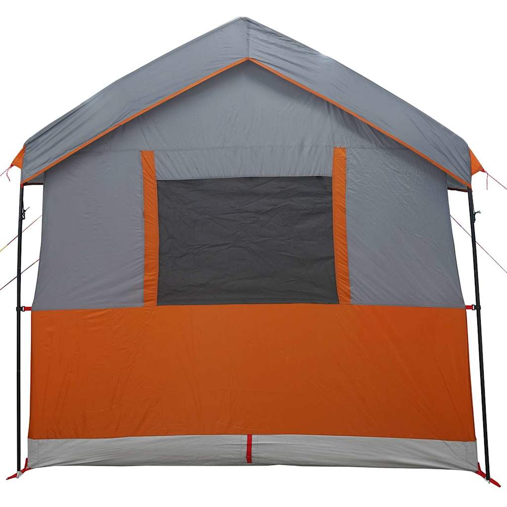 Familietet 4-personer med tak Grå og Oransje 324 x 255 x 230 cm