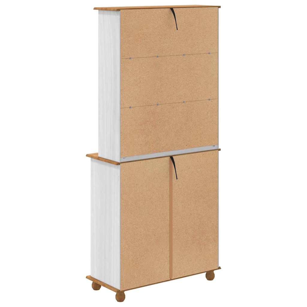 Hytte med skuff ASKIM Hvit 91 x 40 x 200,5 cm Massiv furu