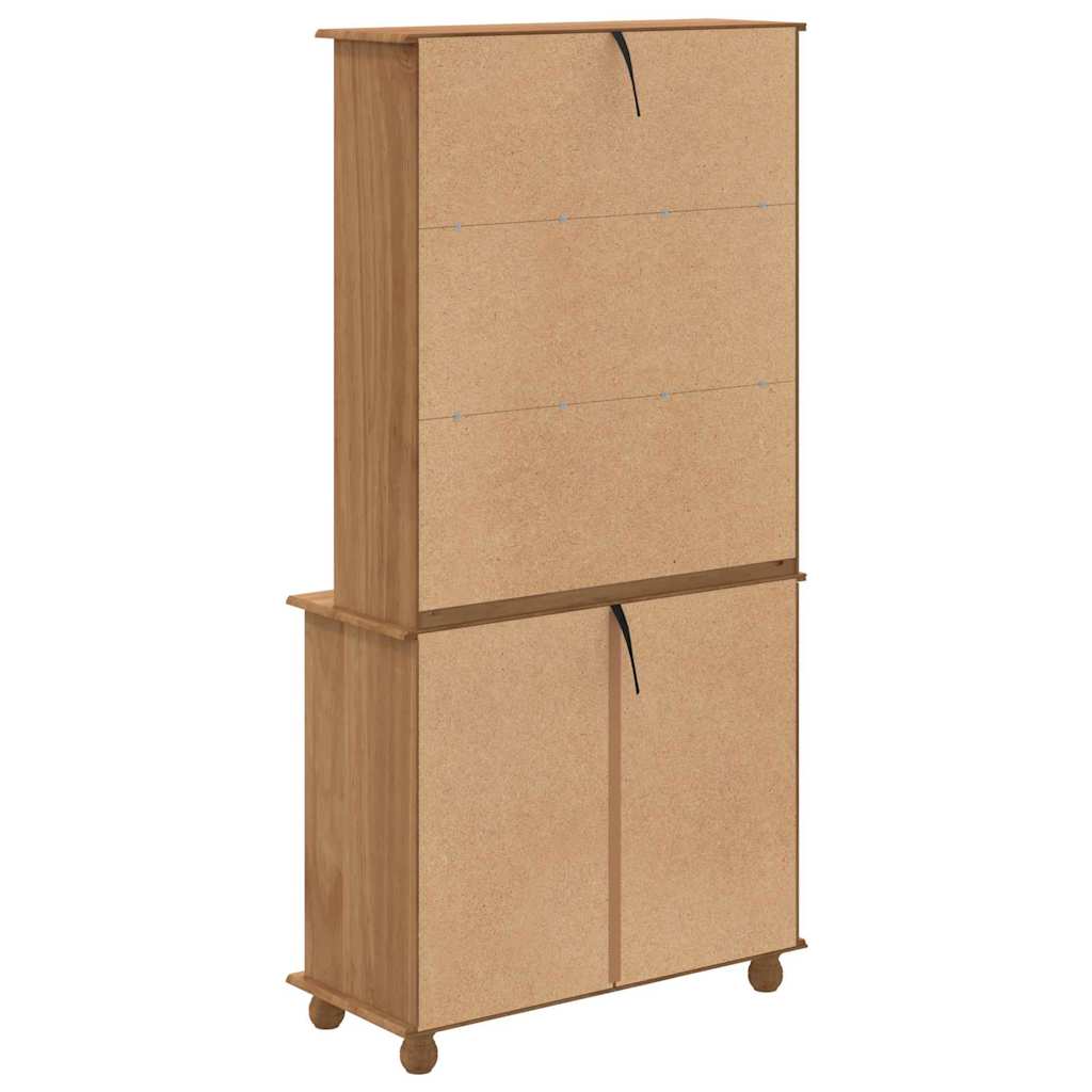 Hytte med skuff ASKIM Honningvoks 91 x 40 x 184 cm Massiv furu