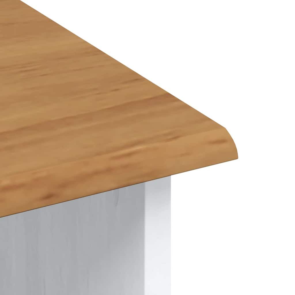 Hytte med skuff ASKIM Hvit 91 x 40 x 184 cm Massiv furu