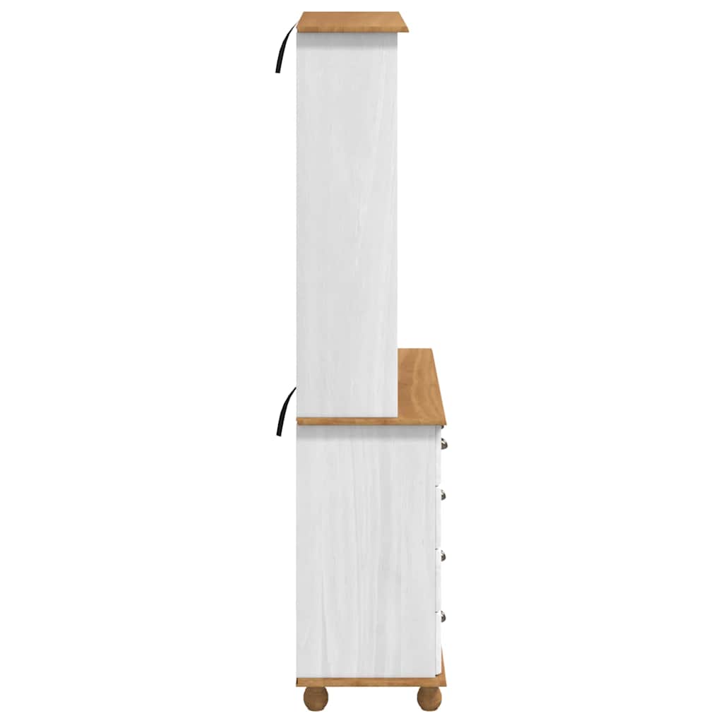 Hytte med skuff ASKIM Hvit 91 x 40 x 184 cm Massiv furu
