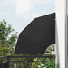 Balkong privat skjerm 115 x 115 cm Polyester Antrasitt