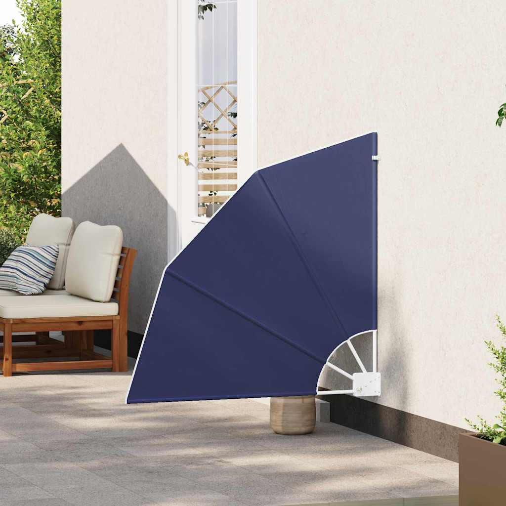 Balkong privat skjerm 115 x 115 cm Polyester Marineblå