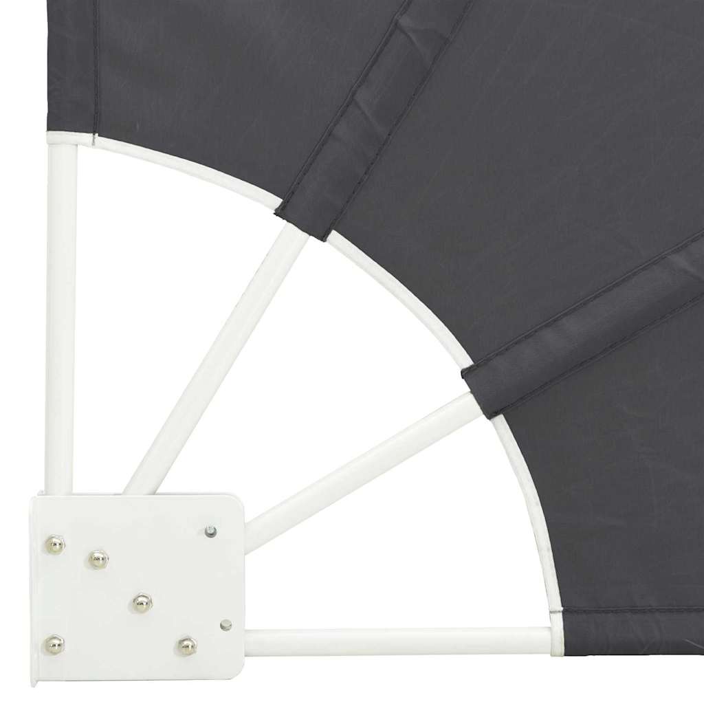 Balkong privat skjerm Svart 115 x 115 cm stoff