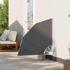 Balkong privat skjerm Svart 115 x 115 cm stoff