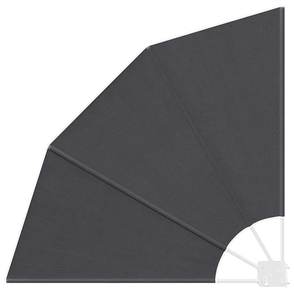 Balkong privat skjerm Svart 115 x 115 cm stoff