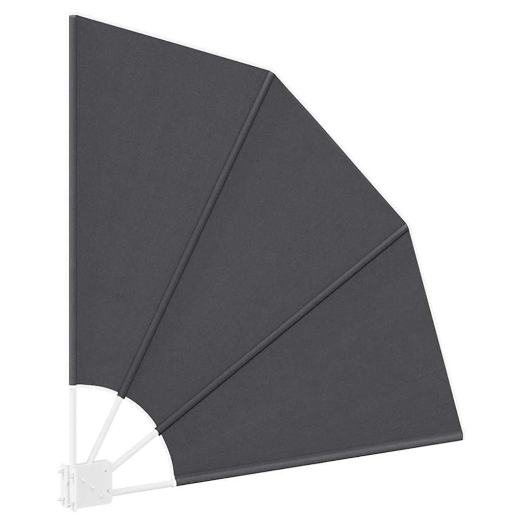 Balkong privat skjerm Svart 115 x 115 cm stoff
