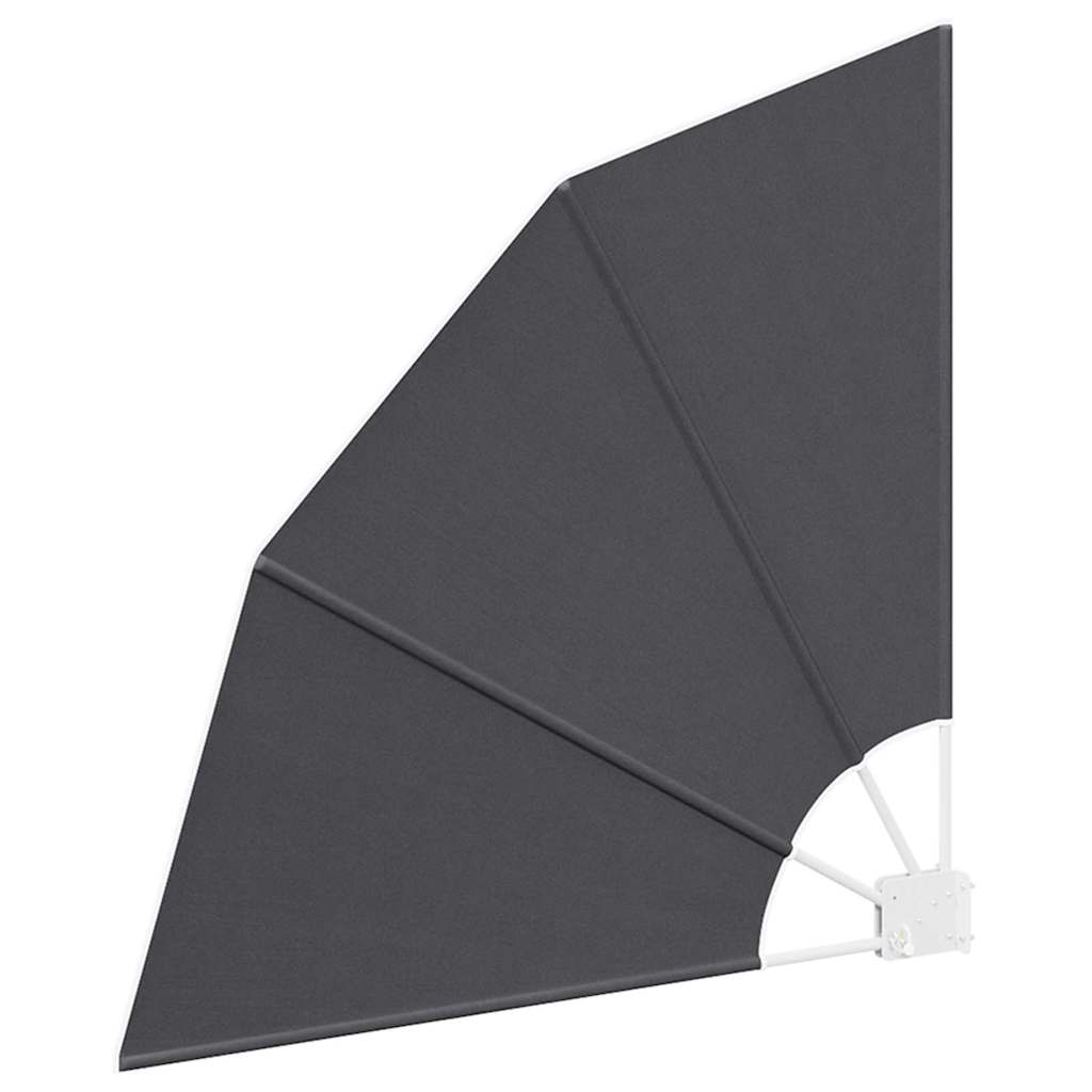Balkong privat skjerm Svart 115 x 115 cm stoff