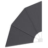 Balkong privat skjerm Svart 115 x 115 cm stoff
