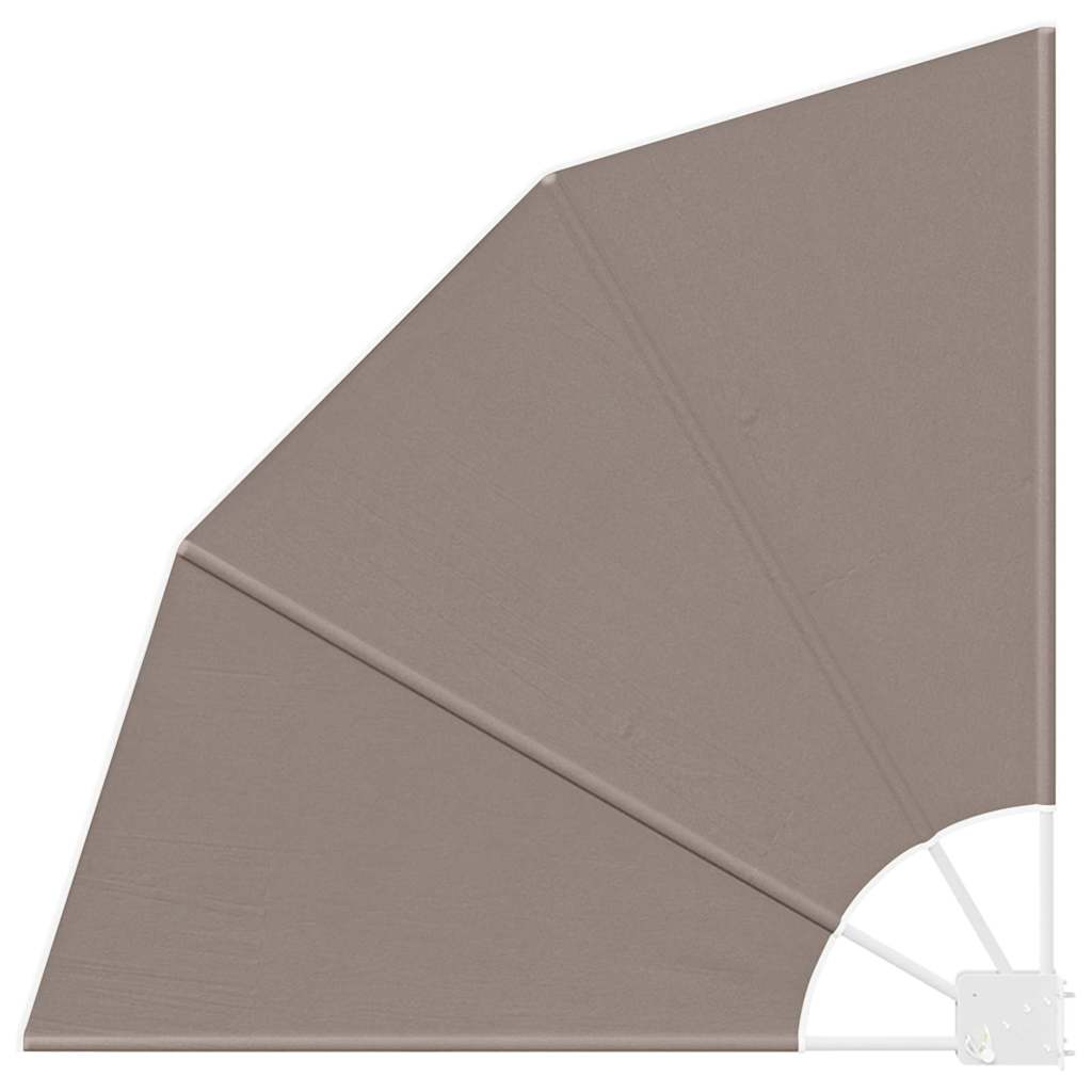 Balkong privat skjerm Gråbrun 115 x 115 cm stoff