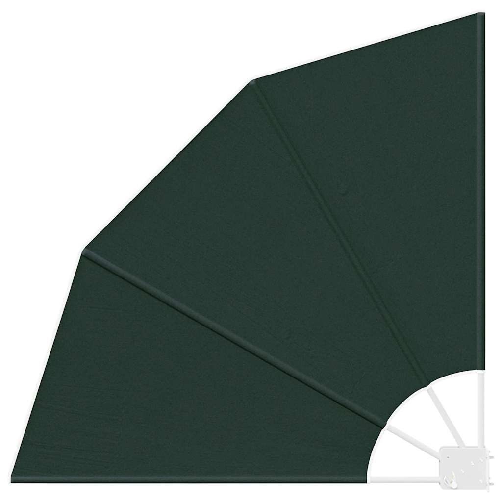 Balkong privat skjerm 115 x 115 cm Polyester Mørkegrønn