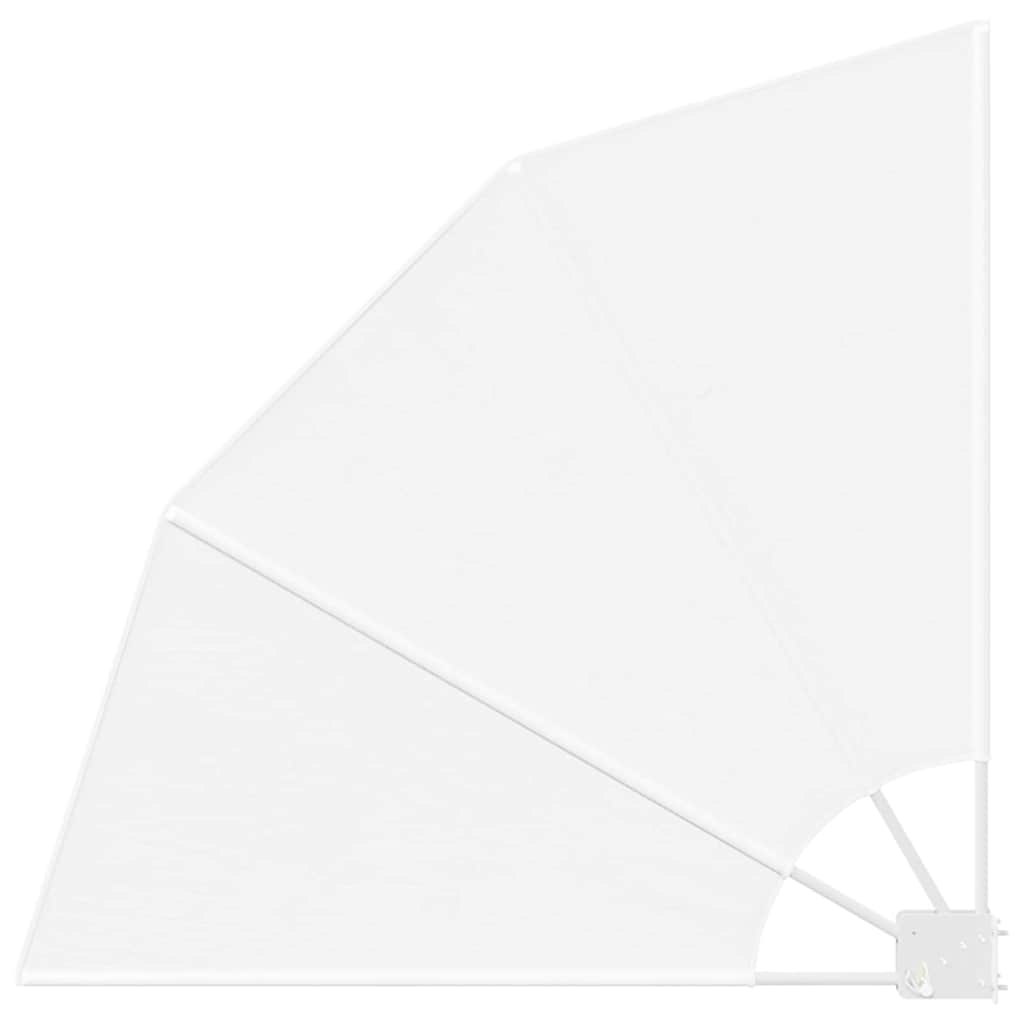 Balkong privat skjerm Hvit 115 x 115 cm stoff