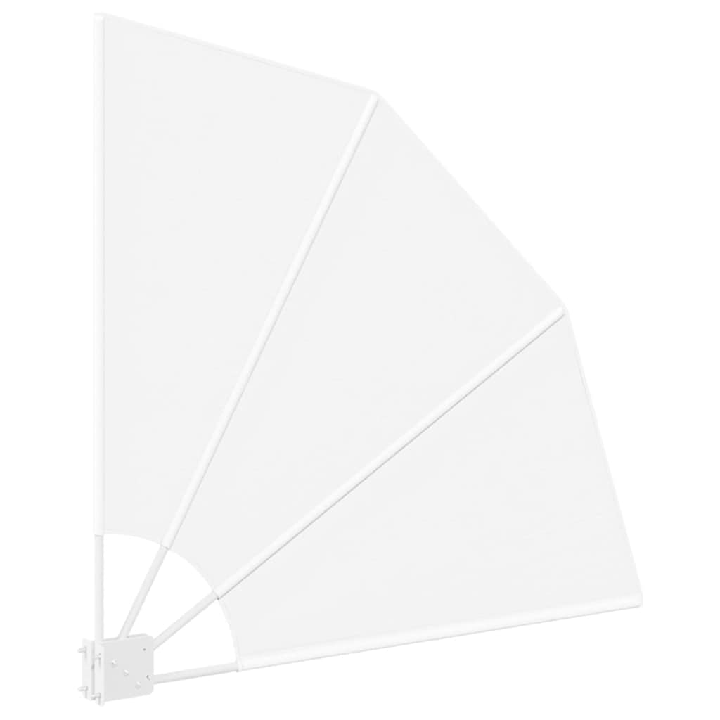 Balkong privat skjerm Hvit 115 x 115 cm stoff