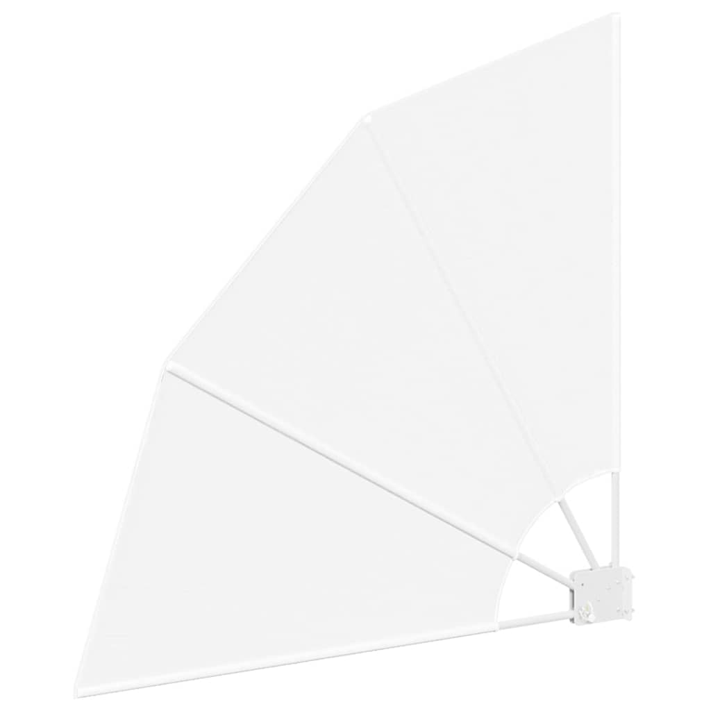 Balkong privat skjerm Hvit 115 x 115 cm stoff