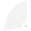 Balkong privat skjerm Hvit 115 x 115 cm stoff