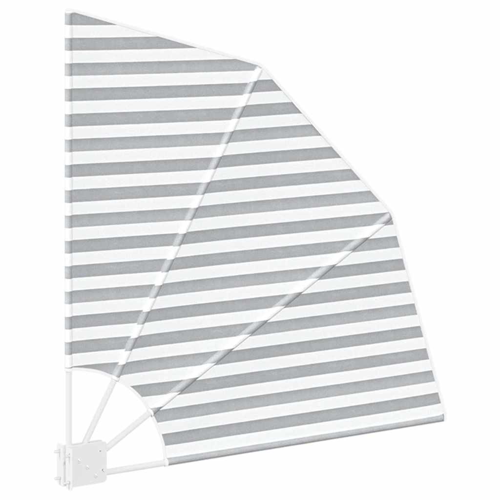 Balkong privat skjerm 115 x 115 cm Polyester Antrasitt og Hvit