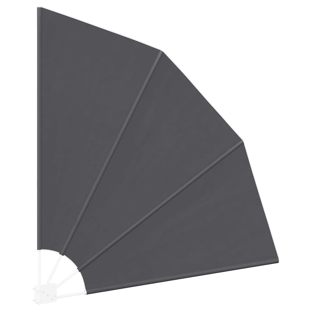 Balkong privat skjerm Svart 160 x 160 cm stoff