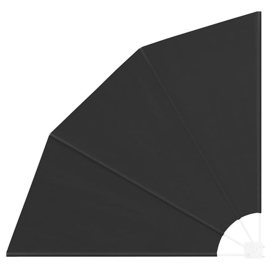 Balkong privat skjerm 140 x 140 cm Polyester Antrasitt