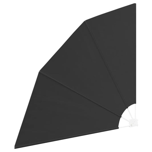 Balkong privat skjerm 140 x 140 cm Polyester Antrasitt