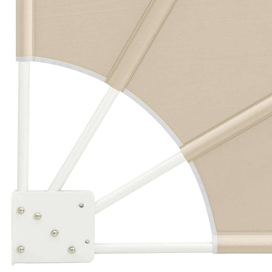 Balkong privat skjerm 140 x 140 cm Polyester Beige