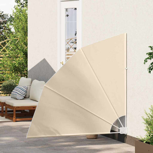 Balkong privat skjerm 140 x 140 cm Polyester Beige