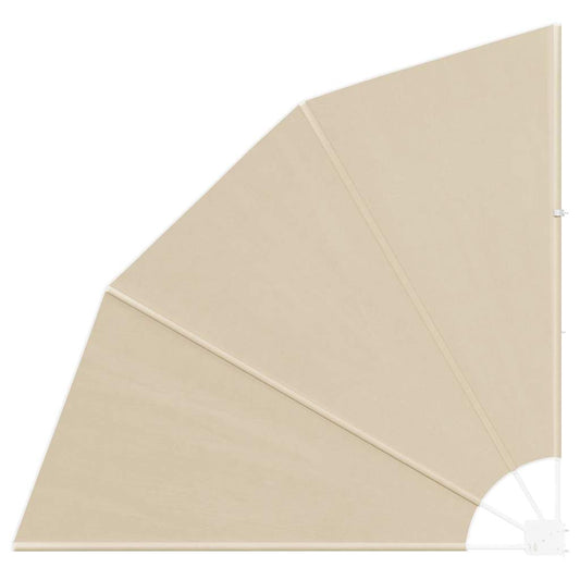 Balkong privat skjerm 140 x 140 cm Polyester Beige