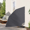 Balkong privat skjerm Svart 140 x 140 cm stoff