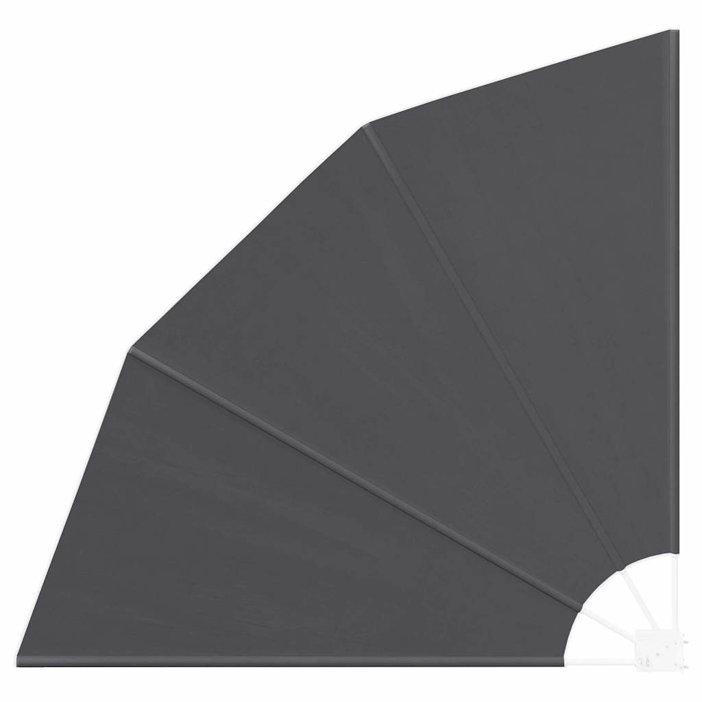 Balkong privat skjerm 140 x 140 cm Polyester Svart