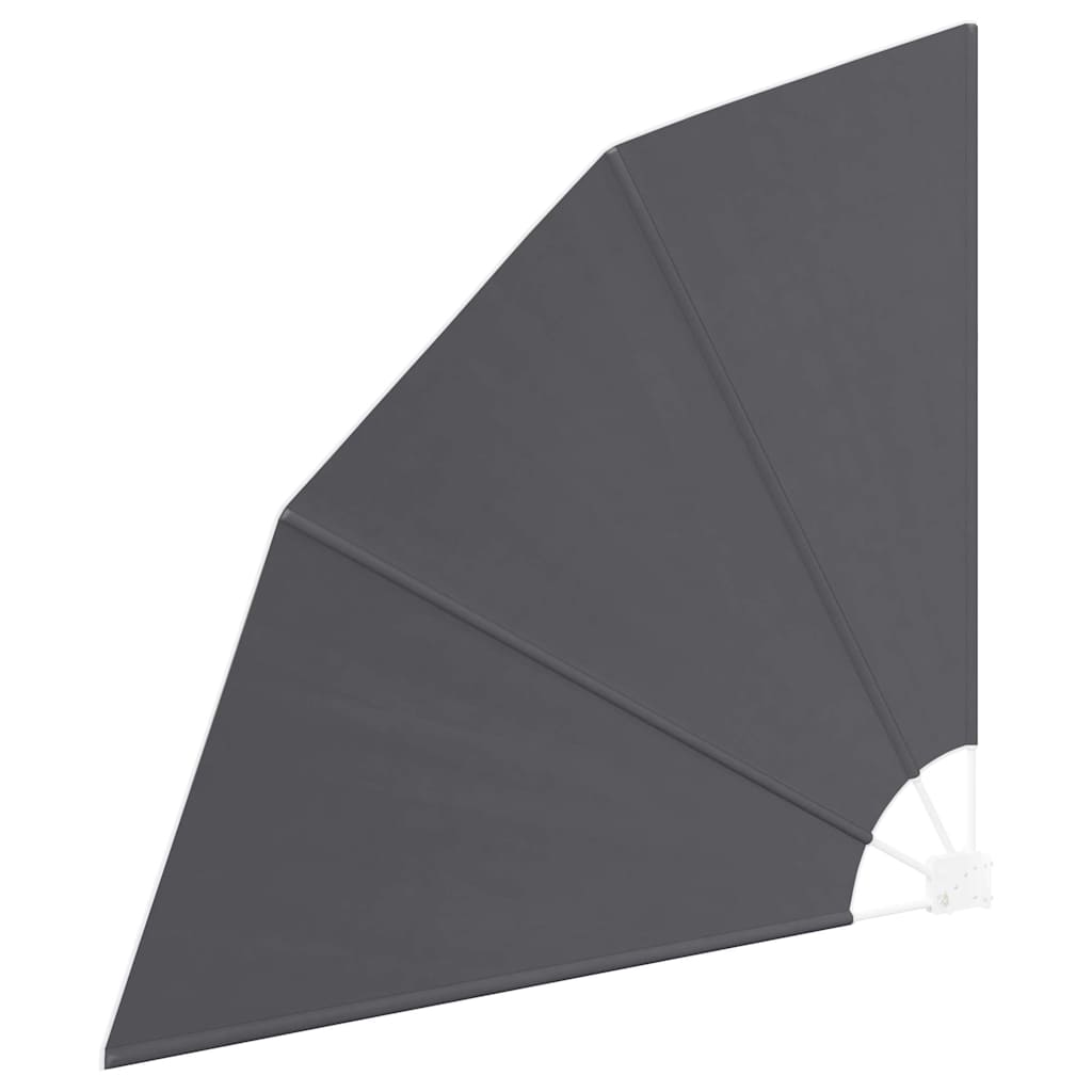 Balkong privat skjerm 140 x 140 cm Polyester Svart