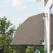 Balkong privat skjerm 140 x 140 cm Polyester Gråbrun