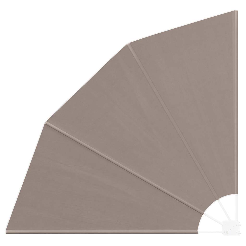 Balkong privat skjerm 140 x 140 cm Polyester Gråbrun