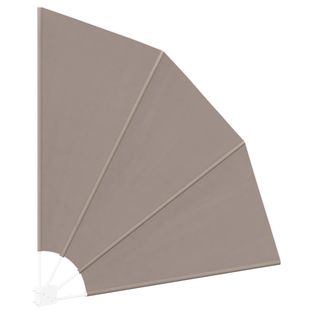 Balkong privat skjerm 140 x 140 cm Polyester Gråbrun