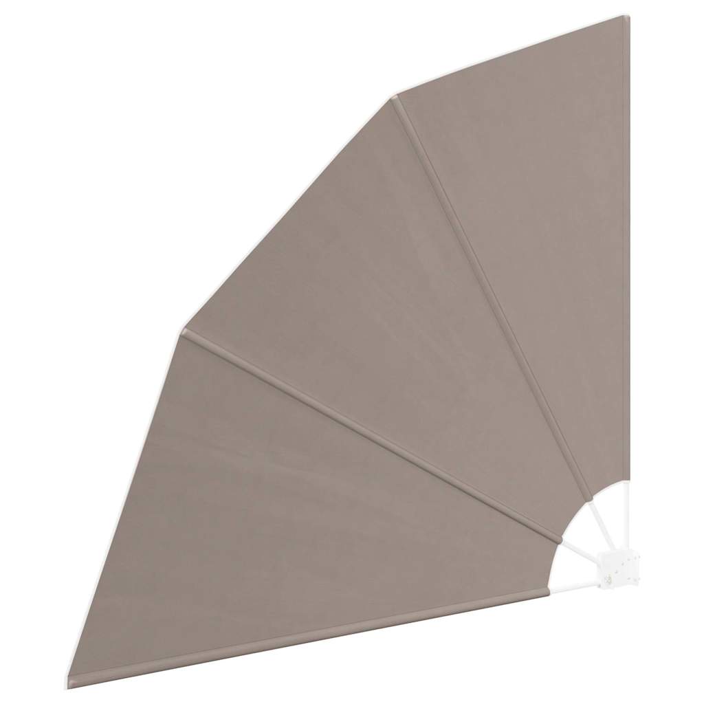 Balkong privat skjerm 140 x 140 cm Polyester Gråbrun