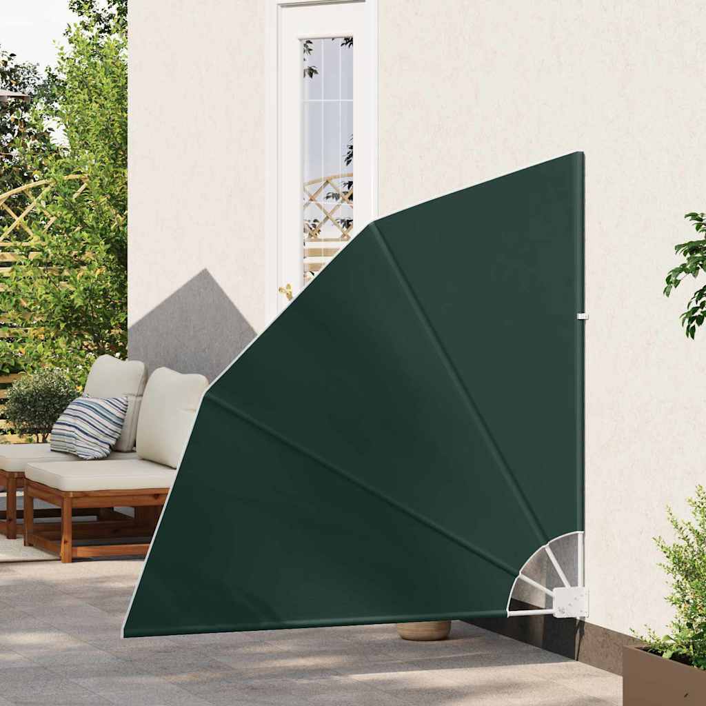 Balkong privat skjerm Mørkegrønn 140 x 140 cm stoff
