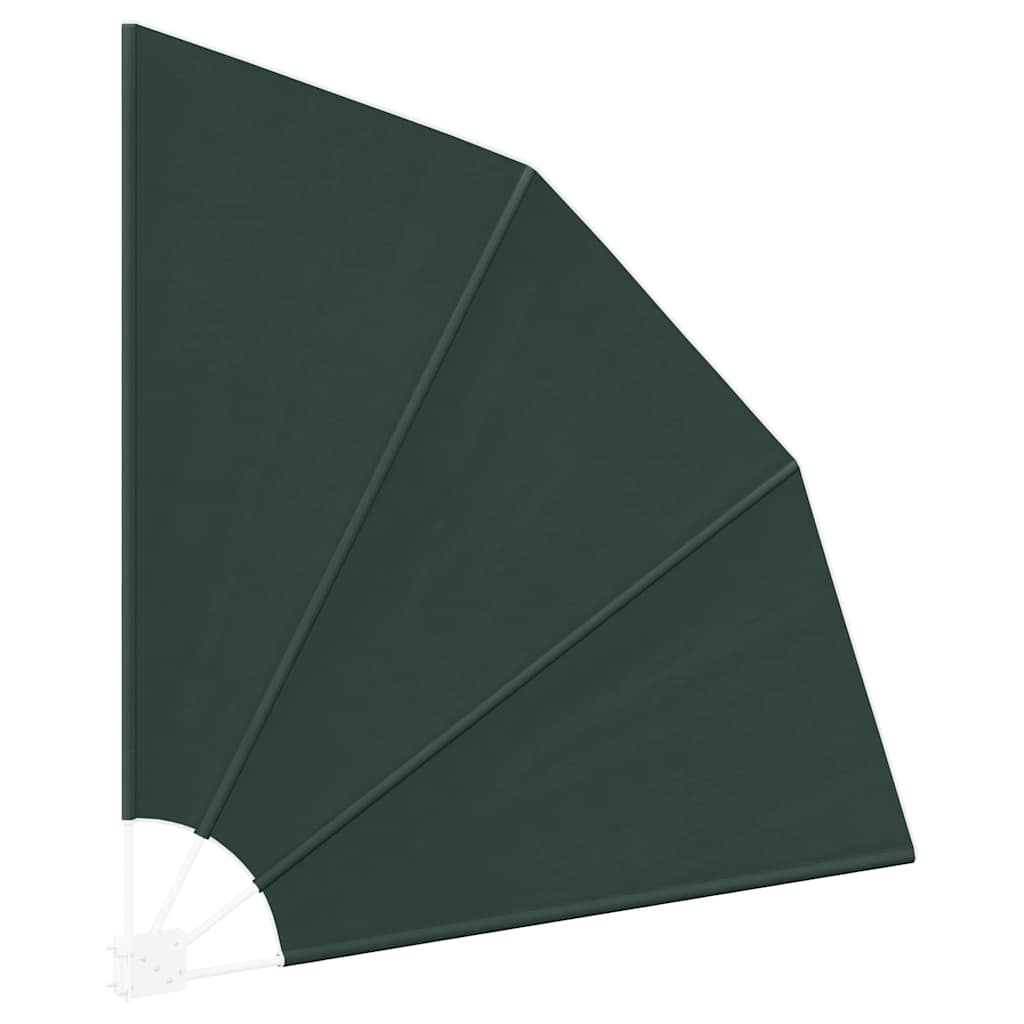 Balkong privat skjerm Mørkegrønn 140 x 140 cm stoff