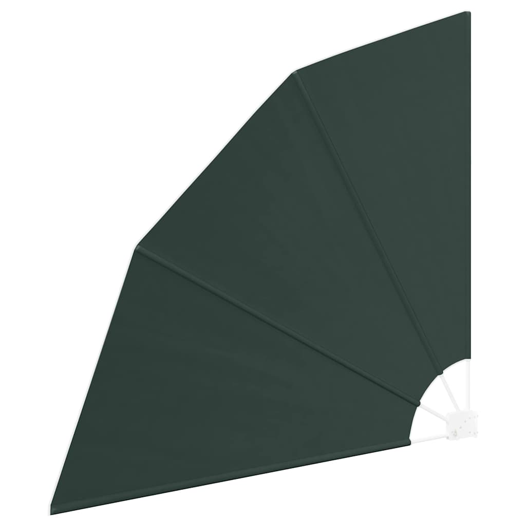 Balkong privat skjerm Mørkegrønn 140 x 140 cm stoff