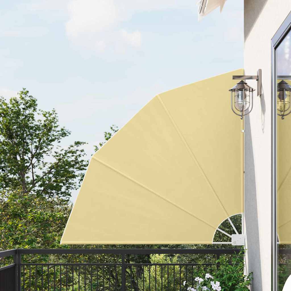 Balkong privat skjerm sand 140 x 140 cm stoff