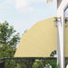 Balkong privat skjerm 140 x 140 cm Polyester sand
