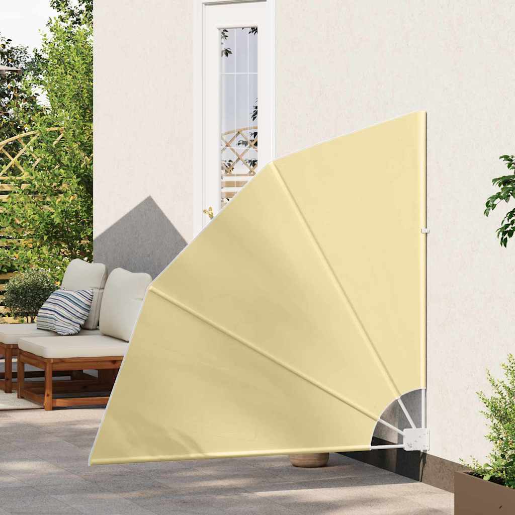 Balkong privat skjerm sand 140 x 140 cm stoff