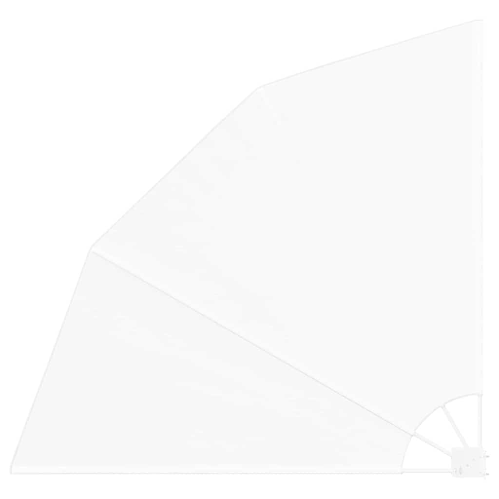Balkong privat skjerm 140 x 140 cm Polyester Hvit