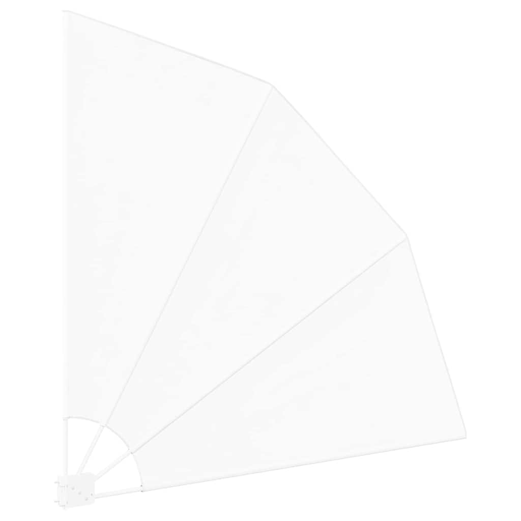 Balkong privat skjerm 140 x 140 cm Polyester Hvit