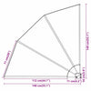 Balkong privat skjerm Antrasitt og hvit 140 x 140 cm stoff