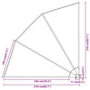 Balkong privat skjerm Antrasitt 210 x 210 cm stoff
