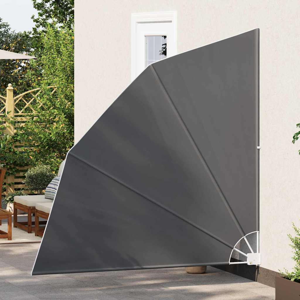 Balkong privat skjerm Svart 210 x 210 cm stoff
