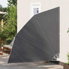 Balkong privat skjerm Svart 210 x 210 cm stoff