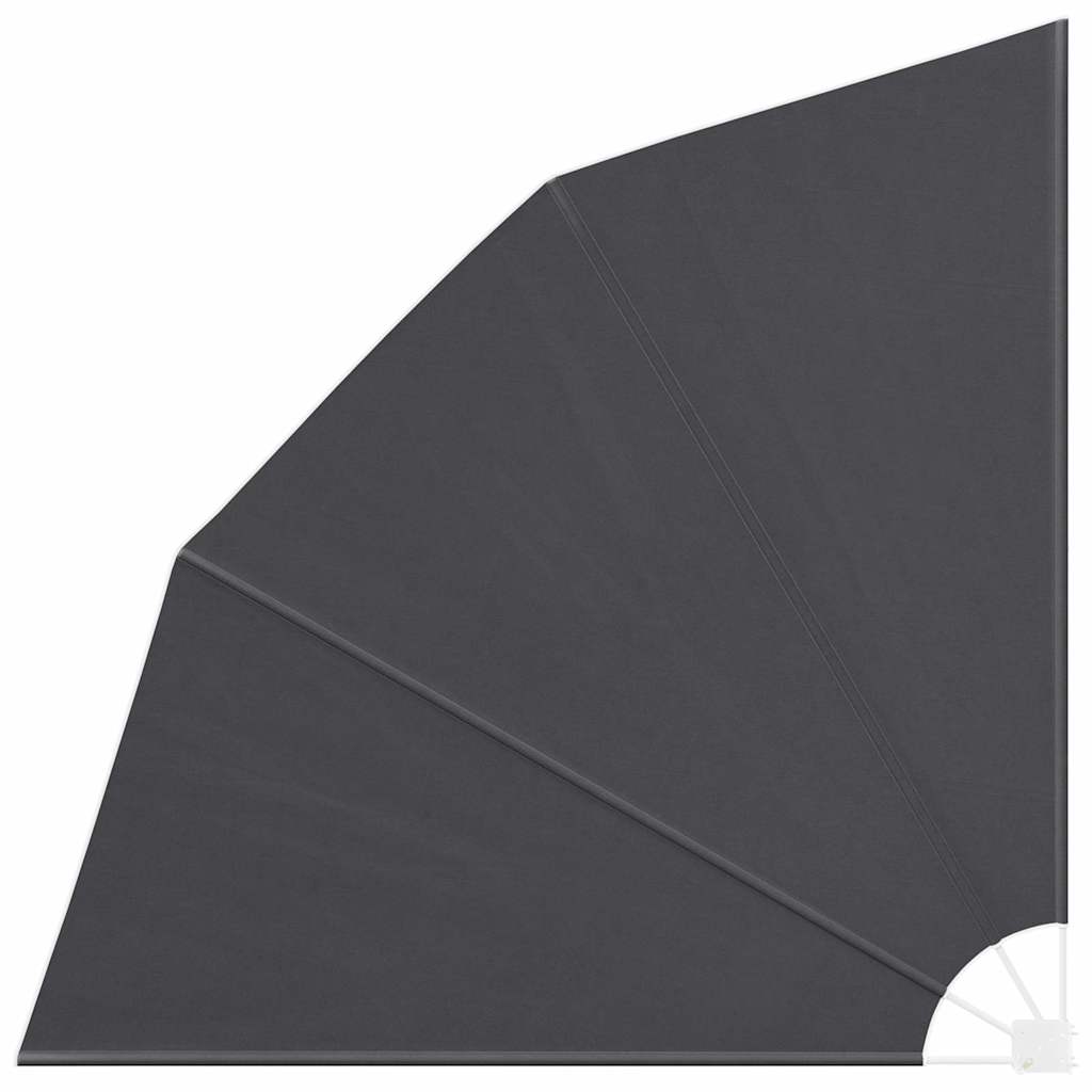 Balkong privat skjerm Svart 210 x 210 cm stoff